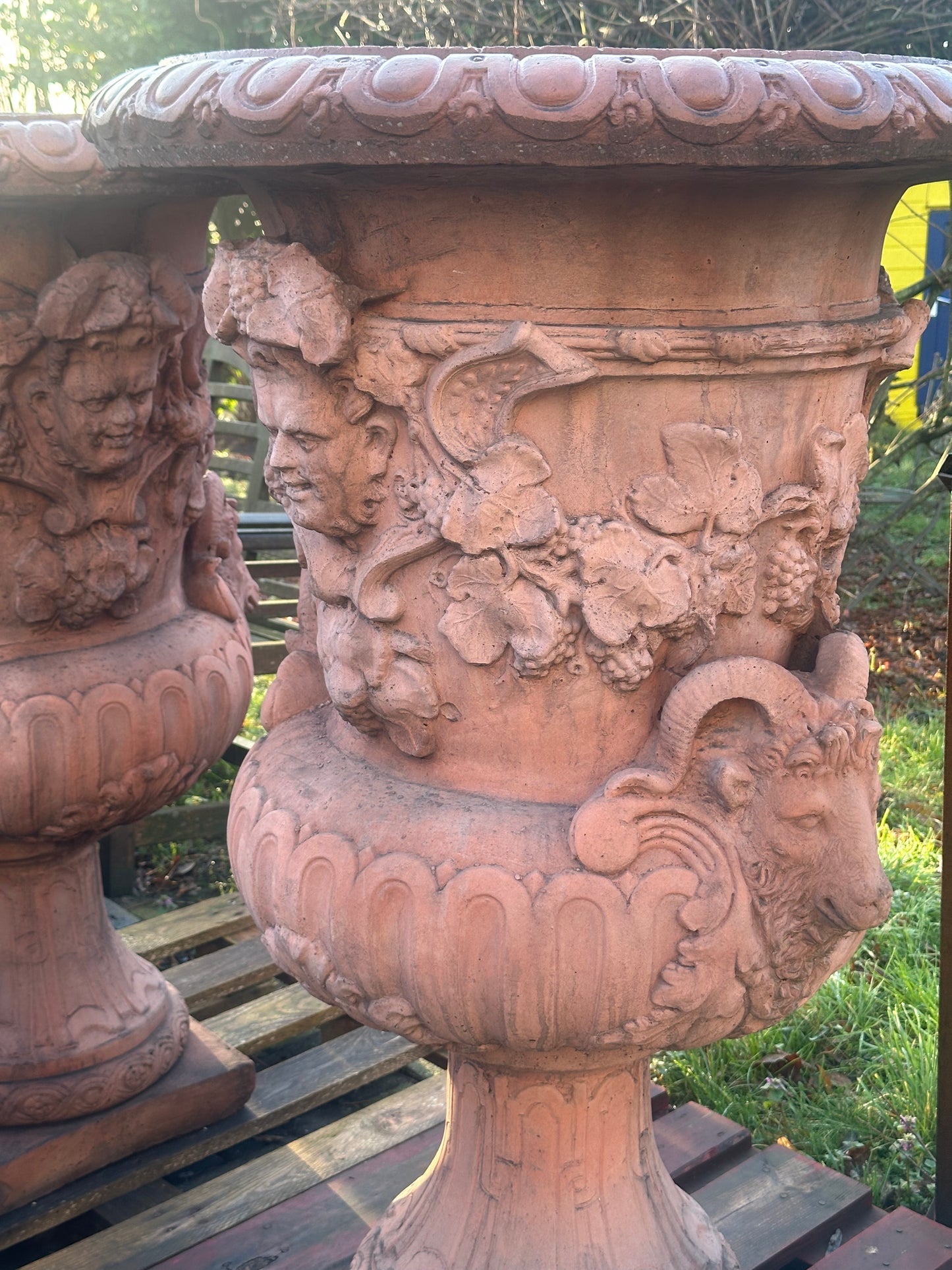 Huge pair 4ft+ tall, Italian urns