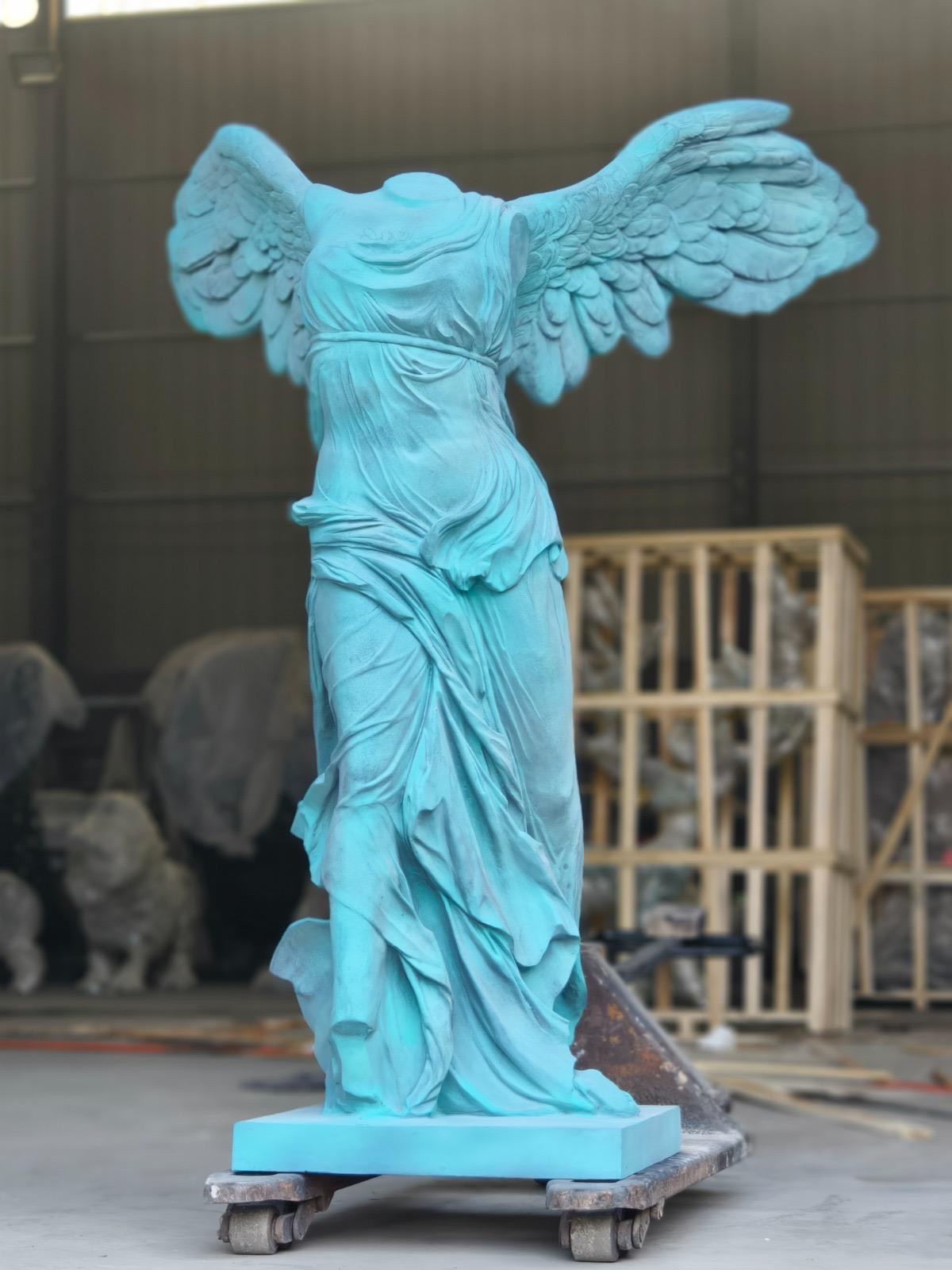 Stunning, Italian “Nike” statue made from bronze 7ft tall