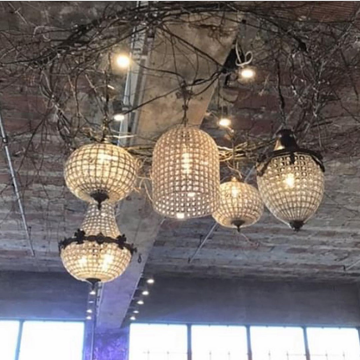 X2 acorn chandeliers