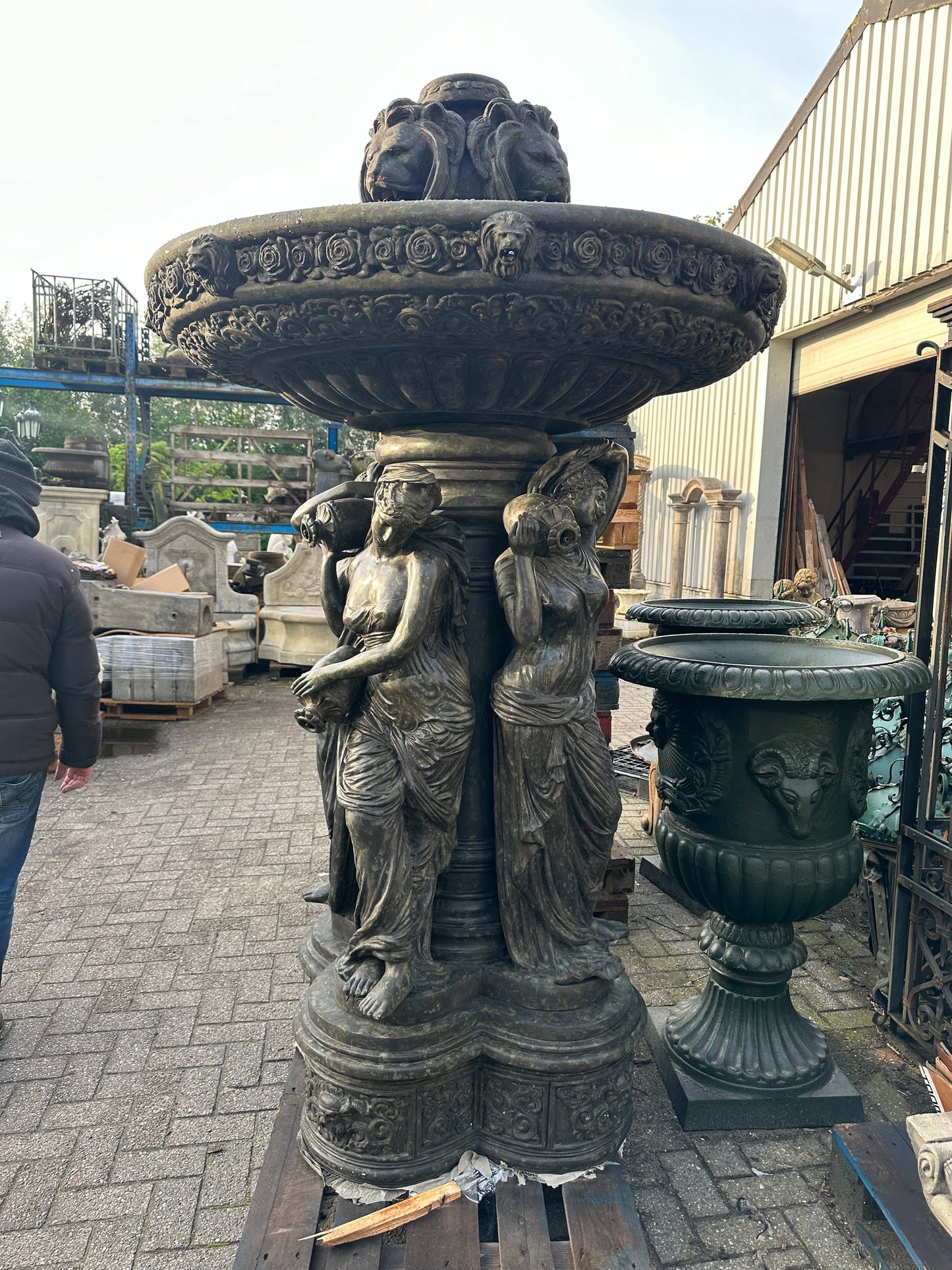 7.5ft tall, beautiful bronze fountain from Bordeaux