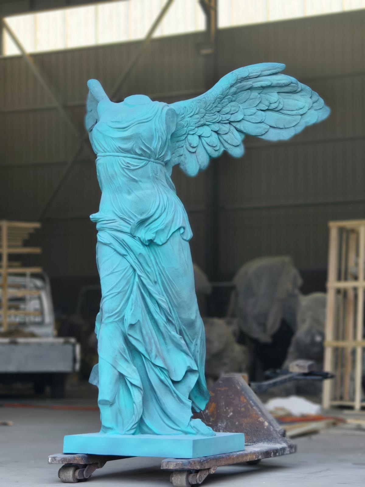 Stunning, Italian “Nike” statue made from bronze 7ft tall