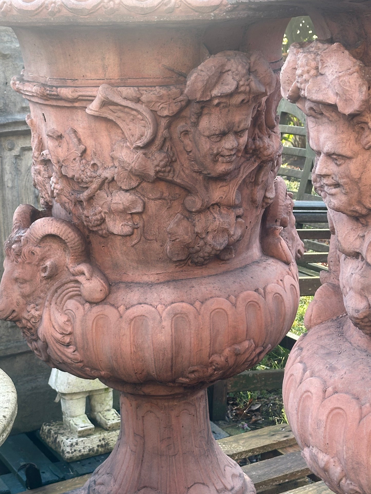 Huge pair 4ft+ tall, Italian urns