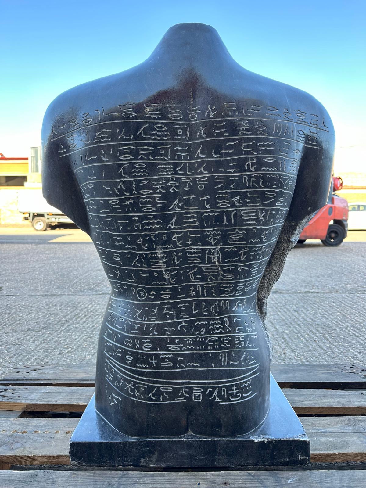 1 of a kind, black granite Egyptian torso