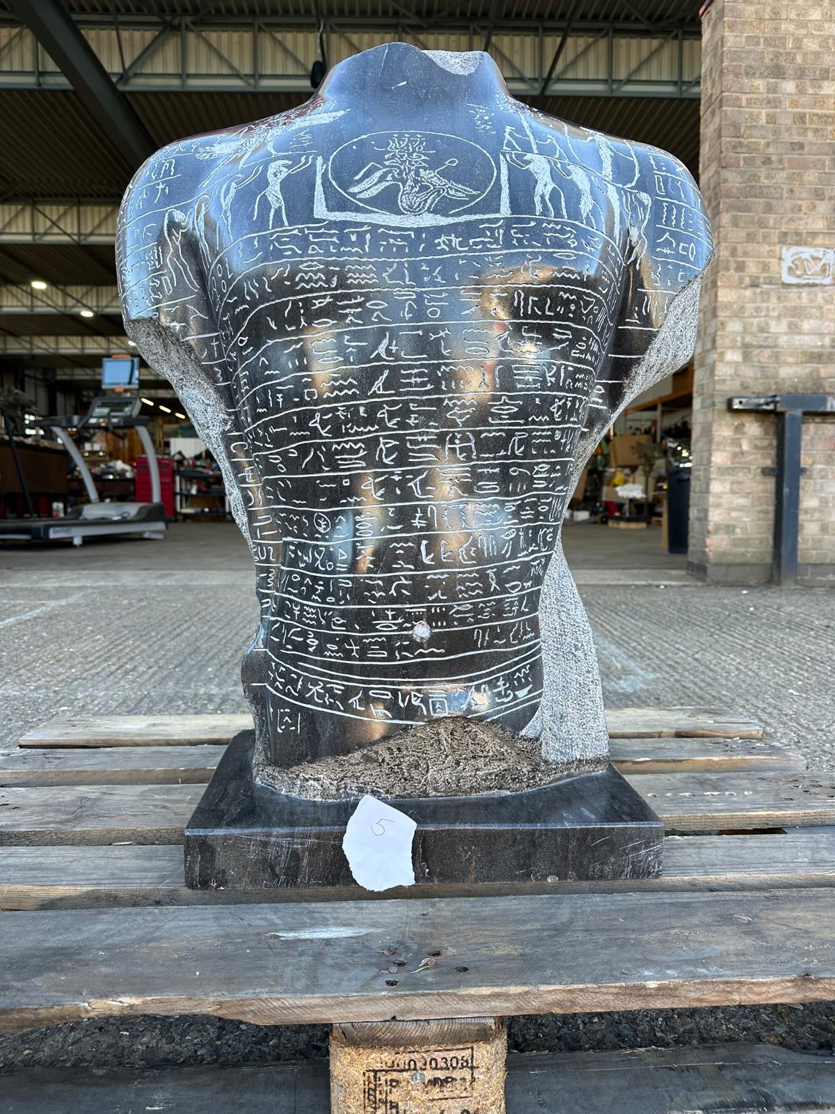 1 of a kind, black granite Egyptian torso