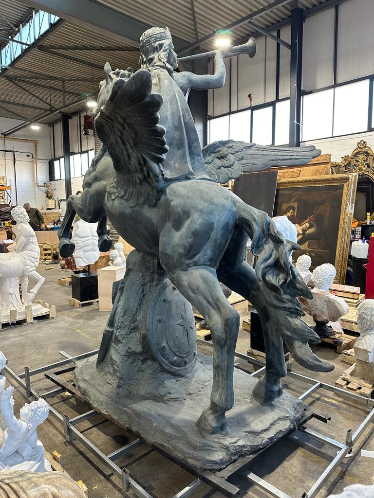 Huge, bronze statue from a government building, early 1900’s.