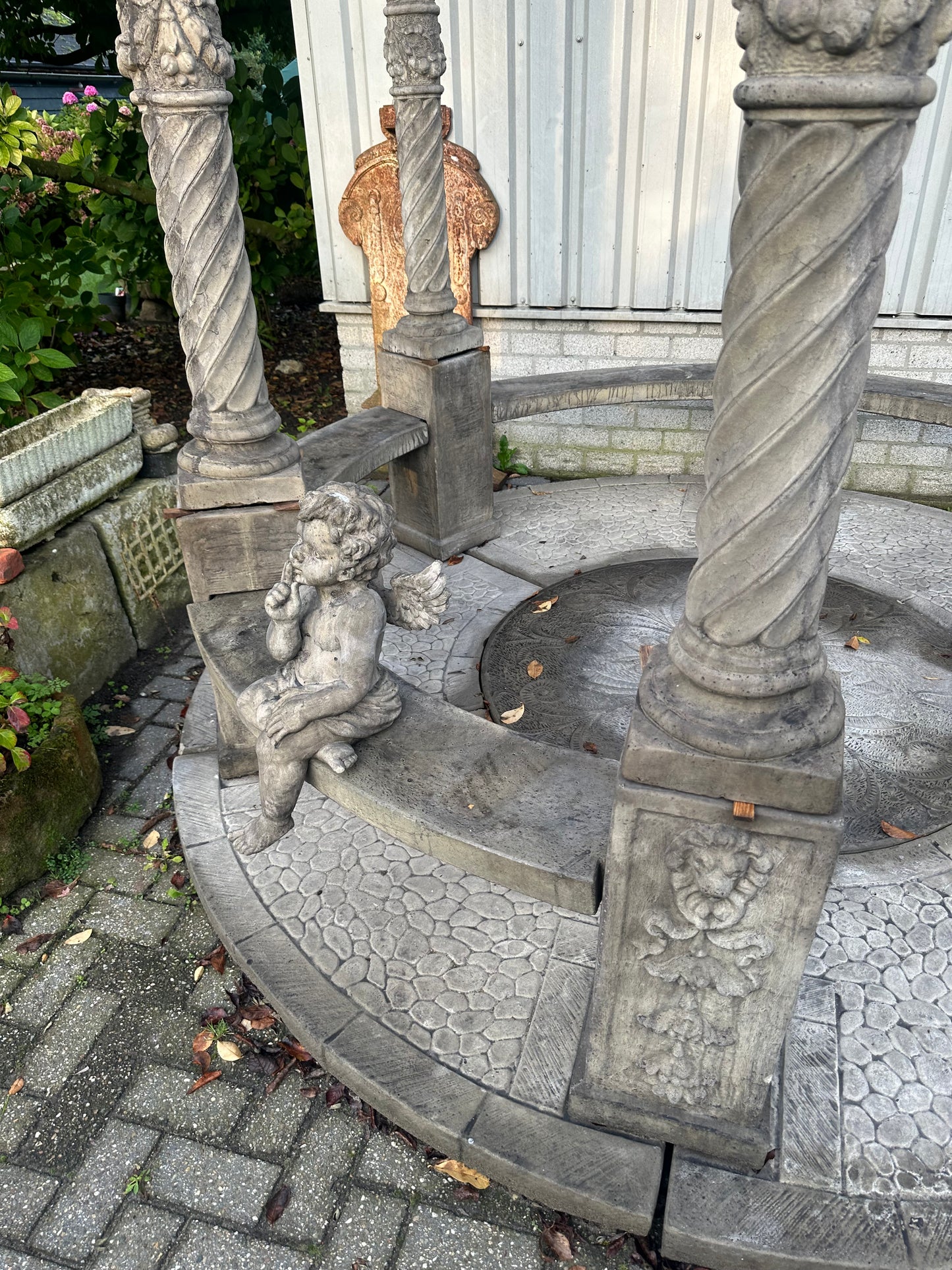 Dutch, complete outdoor seating sculpture