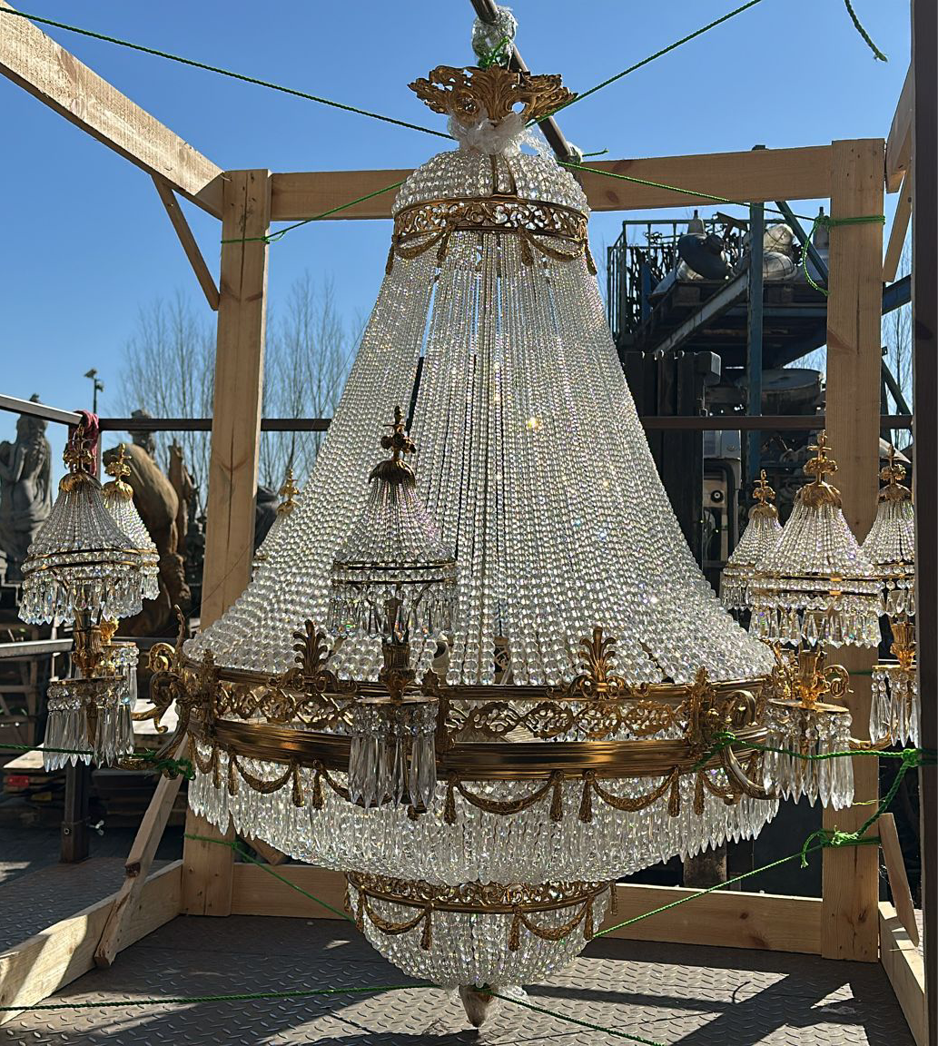 Huge, 5.5ft x 4ft empire chandelier from Marseilles France