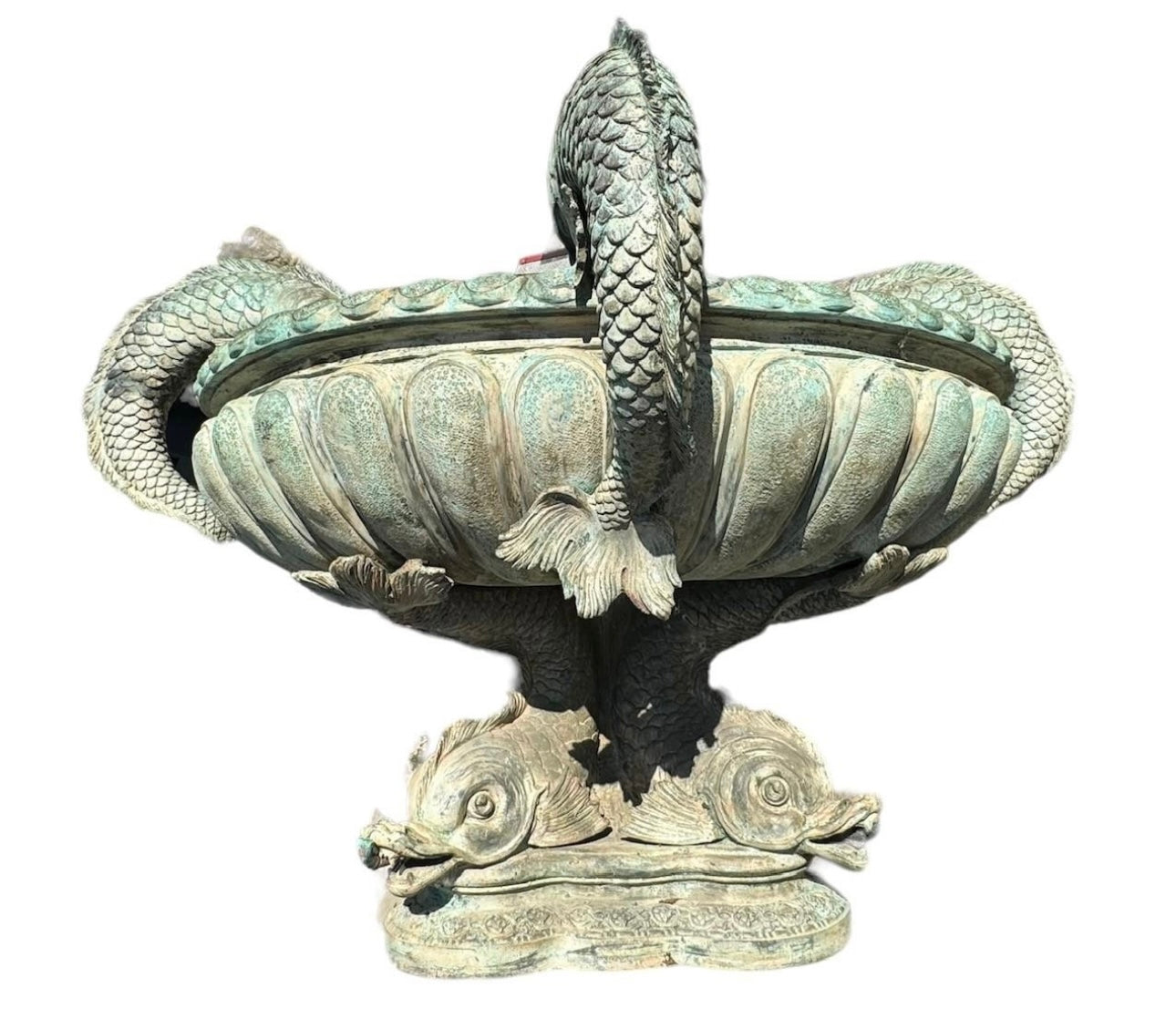 Extremely rare, Fontaine Charlemagne, rue Charlemagne, Paris, - bronze fountain 99x170cm