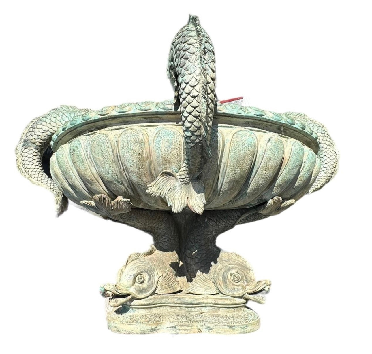 Extremely rare, Fontaine Charlemagne, rue Charlemagne, Paris, - bronze fountain 99x170cm