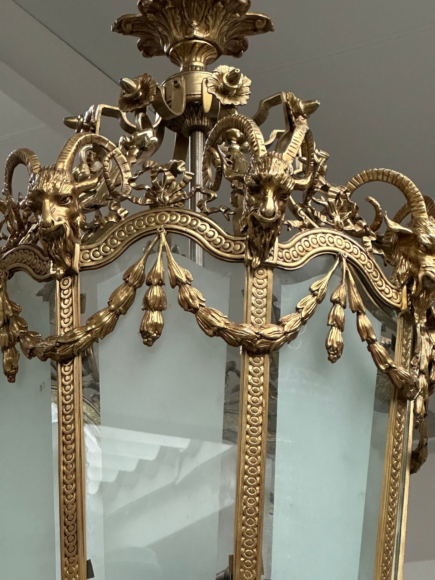 Extremely rare, Louis XV baroque 5ft lanterns (6x available)