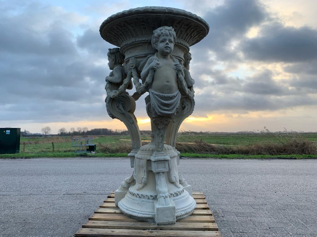 Pair of huge stone urns from Marseille in France (priced individually)