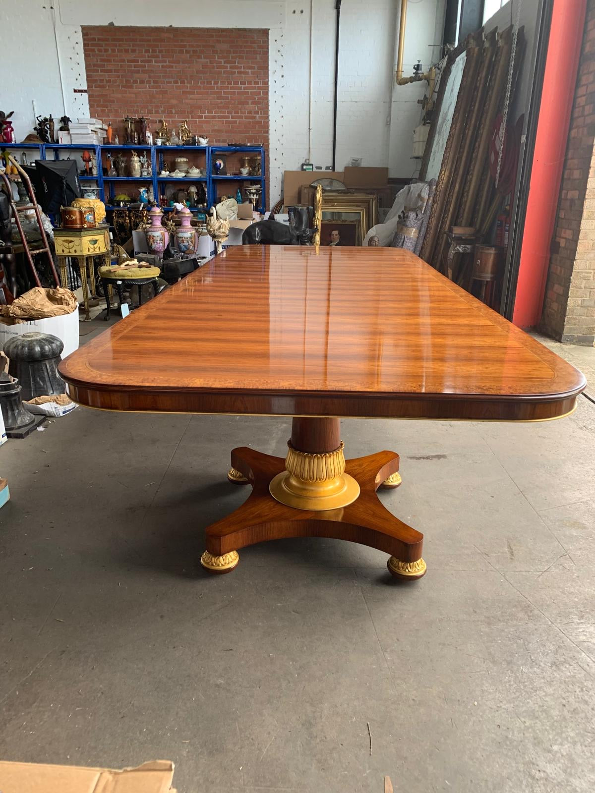 Unbelievable, 25ft, rosewood inlaid royal dining table, dated 1860’s