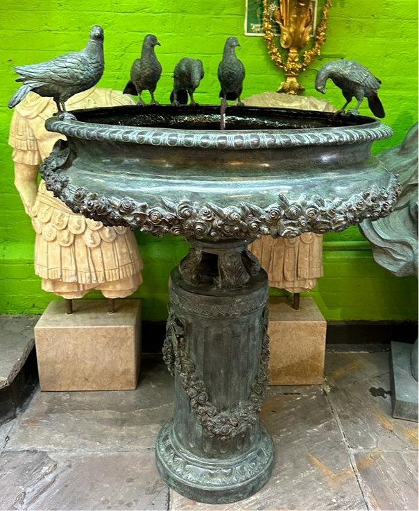 Stunning, 4ft tall, bronze French water fountain