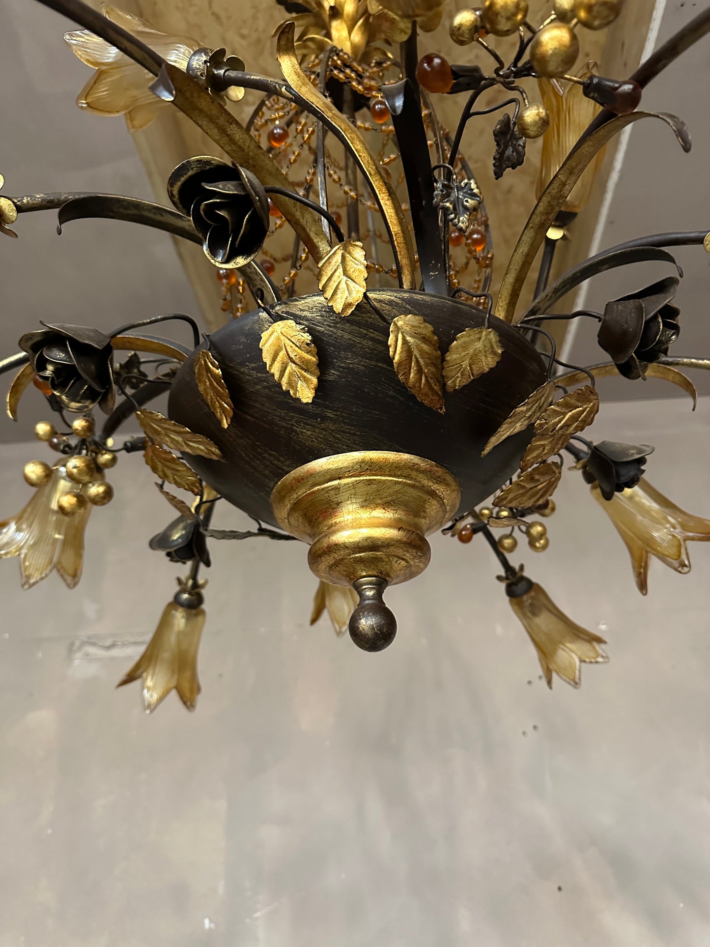 Very rare, Italian 1979’s Murano “Pineapple” chandelier