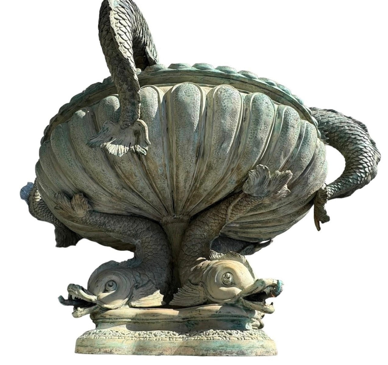 Extremely rare, Fontaine Charlemagne, rue Charlemagne, Paris, - bronze fountain 99x170cm