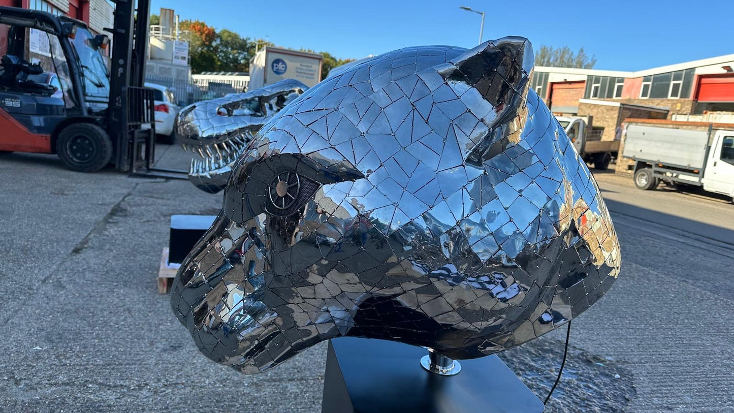 “Art Paris” one of a kind, panther head sculpture