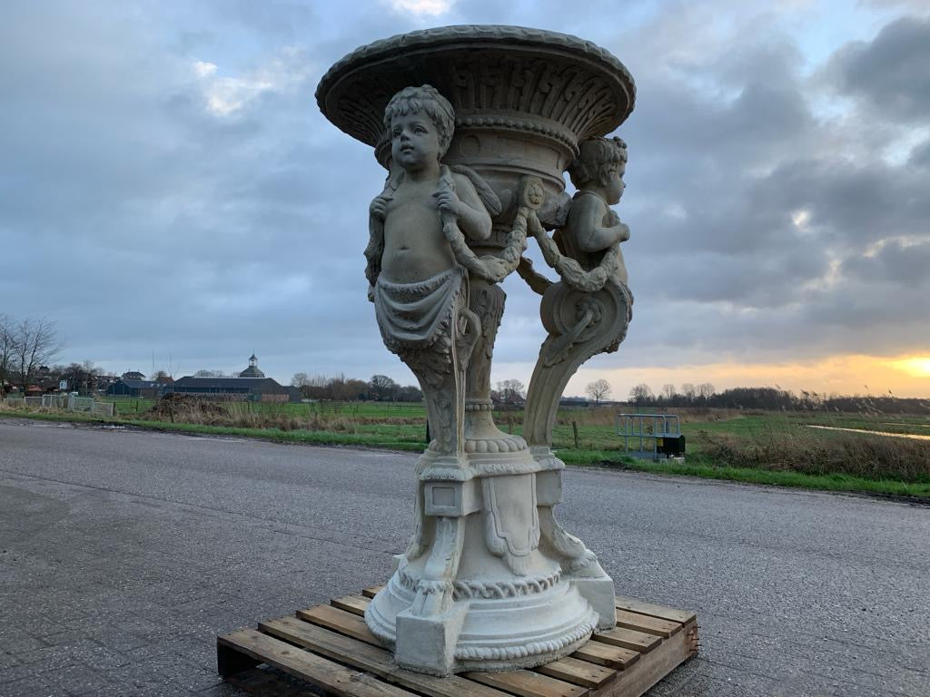 Pair of huge stone urns from Marseille in France (priced individually)