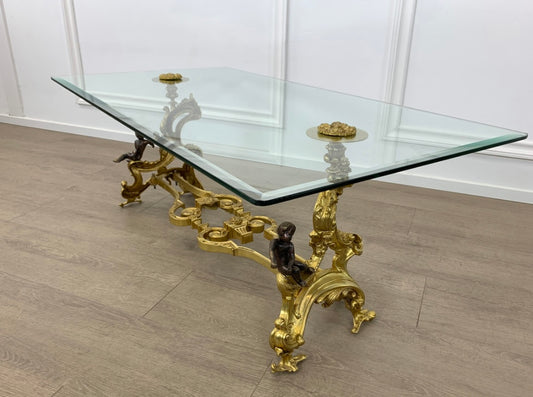 Bronze, French antique coffee table