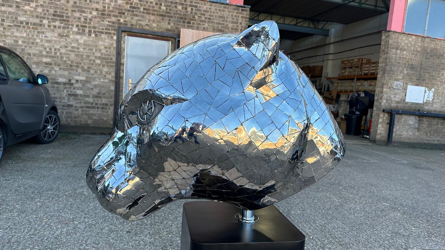 “Art Paris” one of a kind, panther head sculpture