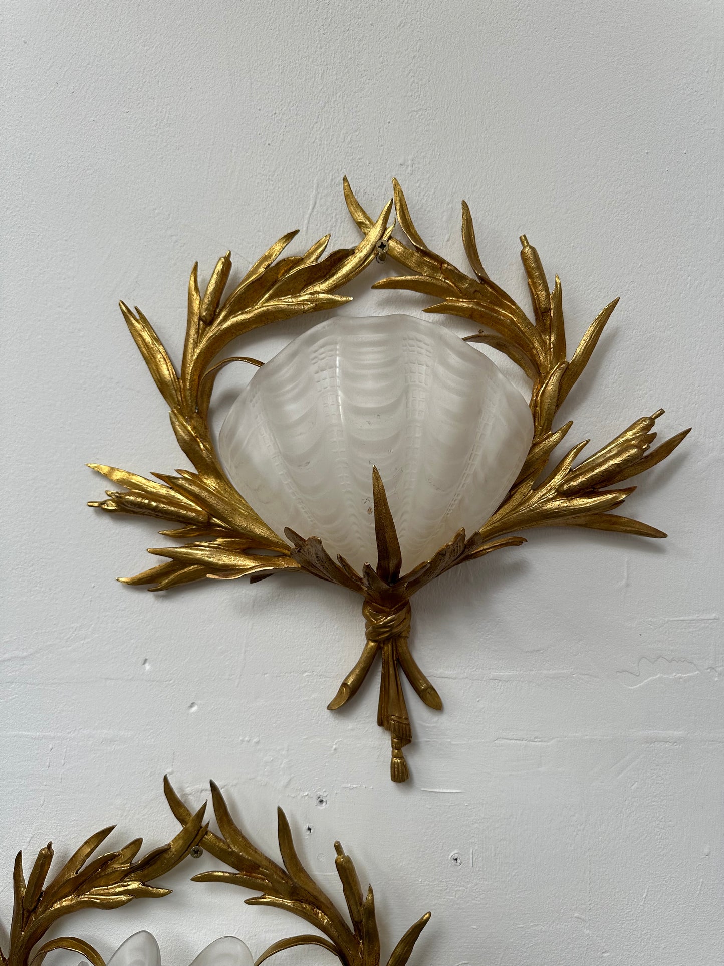 Art deco shell wall lights x16 available