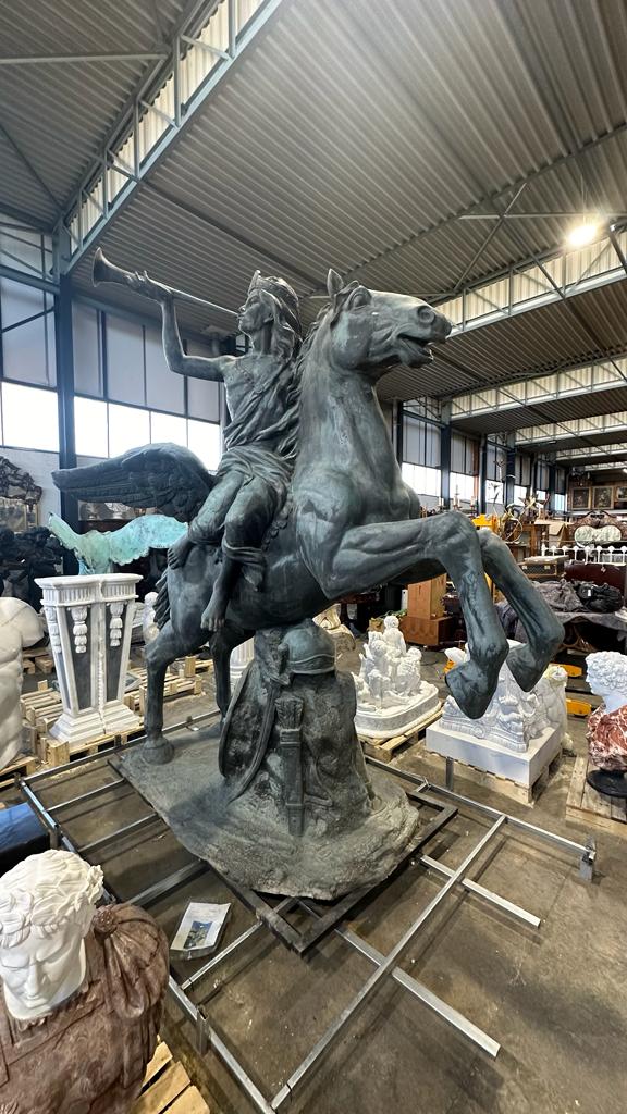 Huge, bronze statue from a government building, early 1900’s.