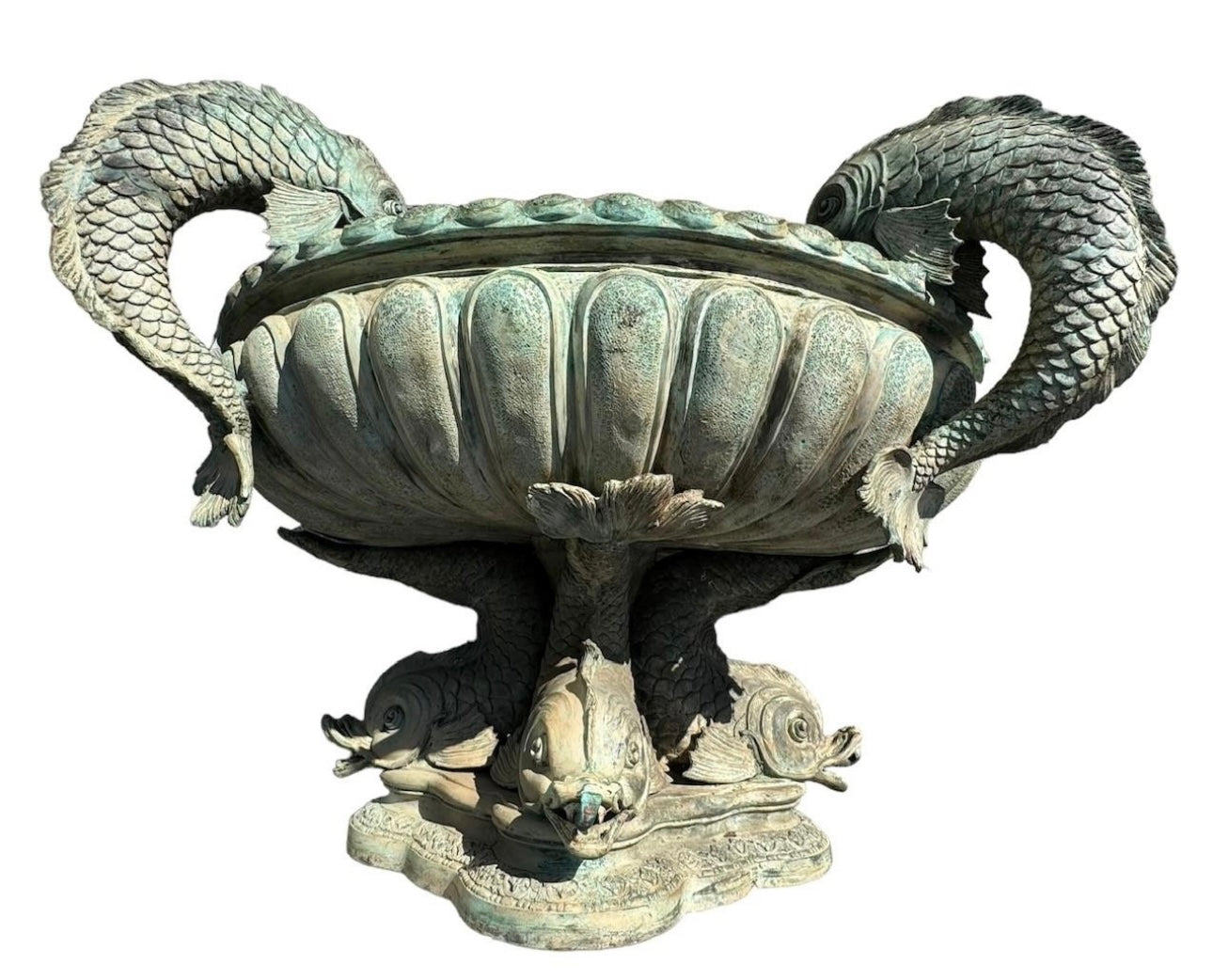 Extremely rare, Fontaine Charlemagne, rue Charlemagne, Paris, - bronze fountain 99x170cm