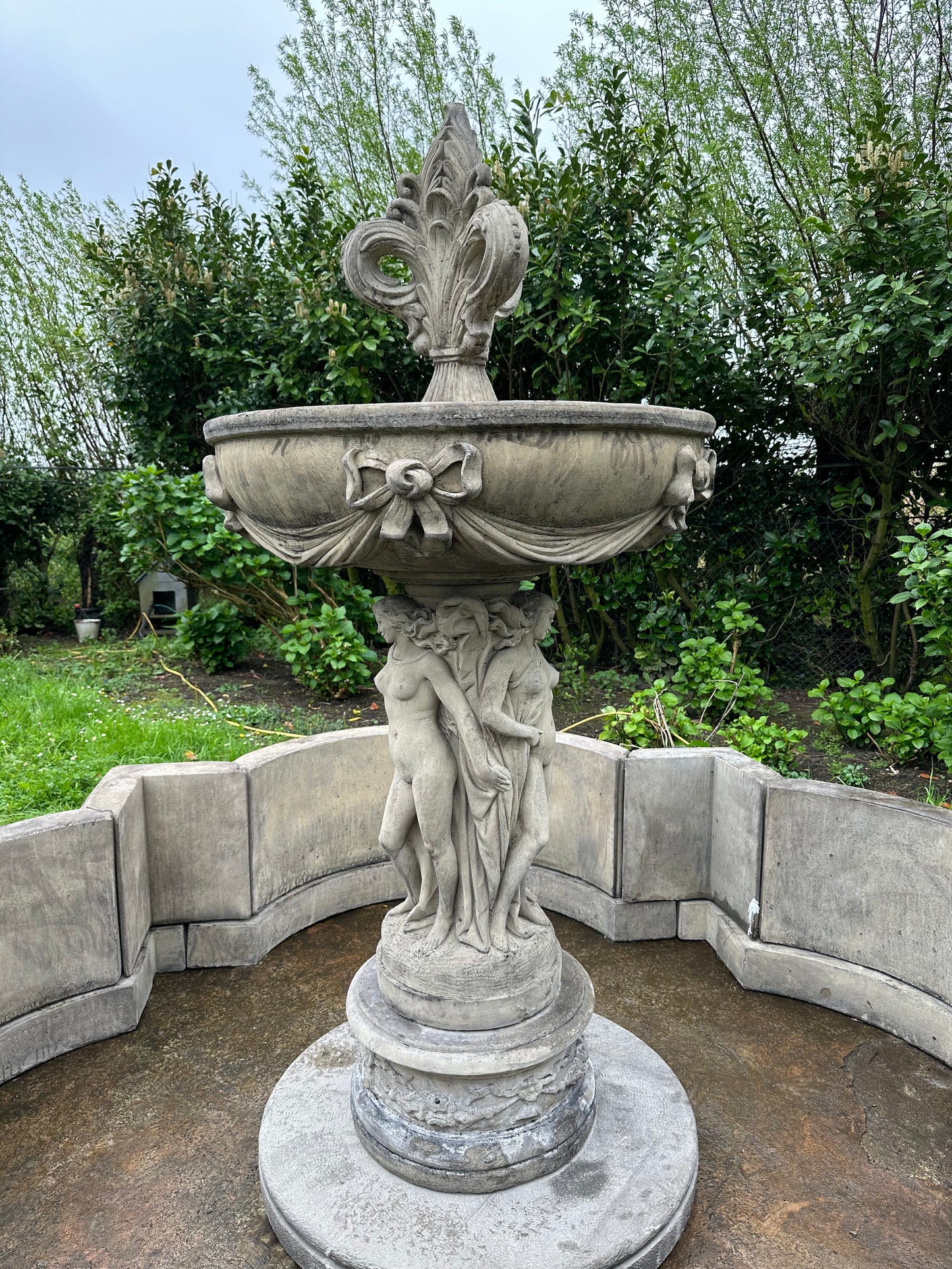 Huge, stone water fountain/feature, reclaimed from Belgium