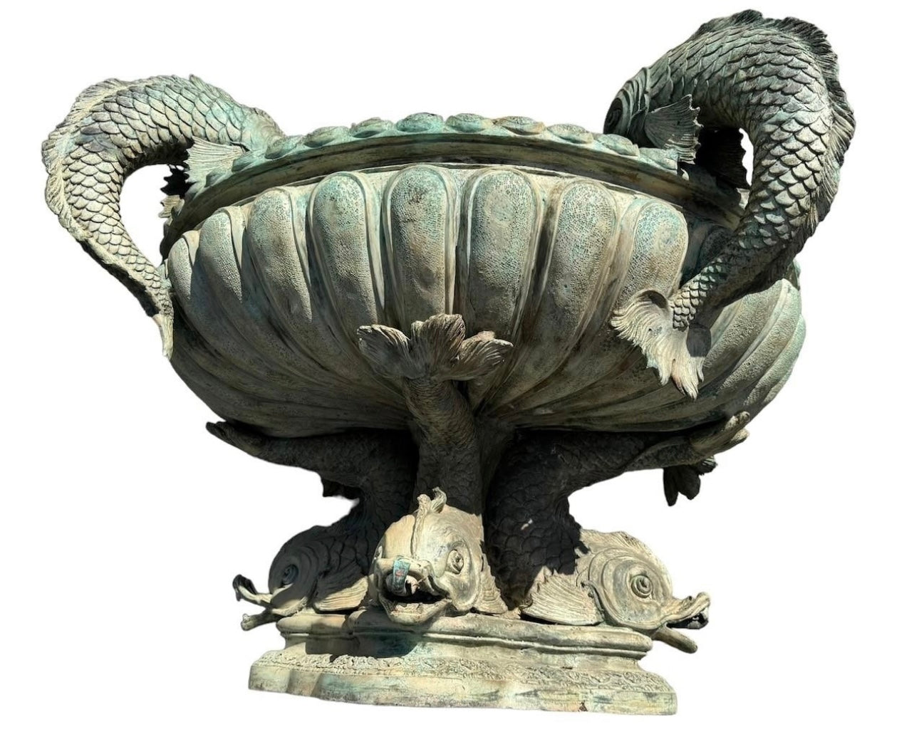 Extremely rare, Fontaine Charlemagne, rue Charlemagne, Paris, - bronze fountain 99x170cm