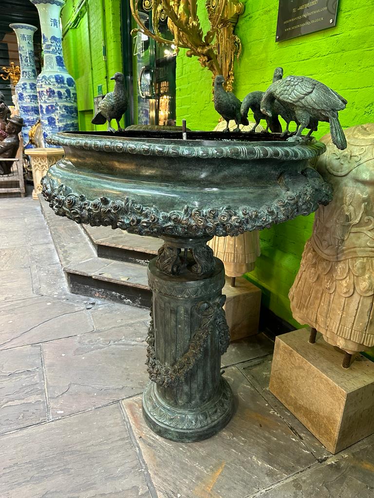 Stunning, 4ft tall, bronze French water fountain