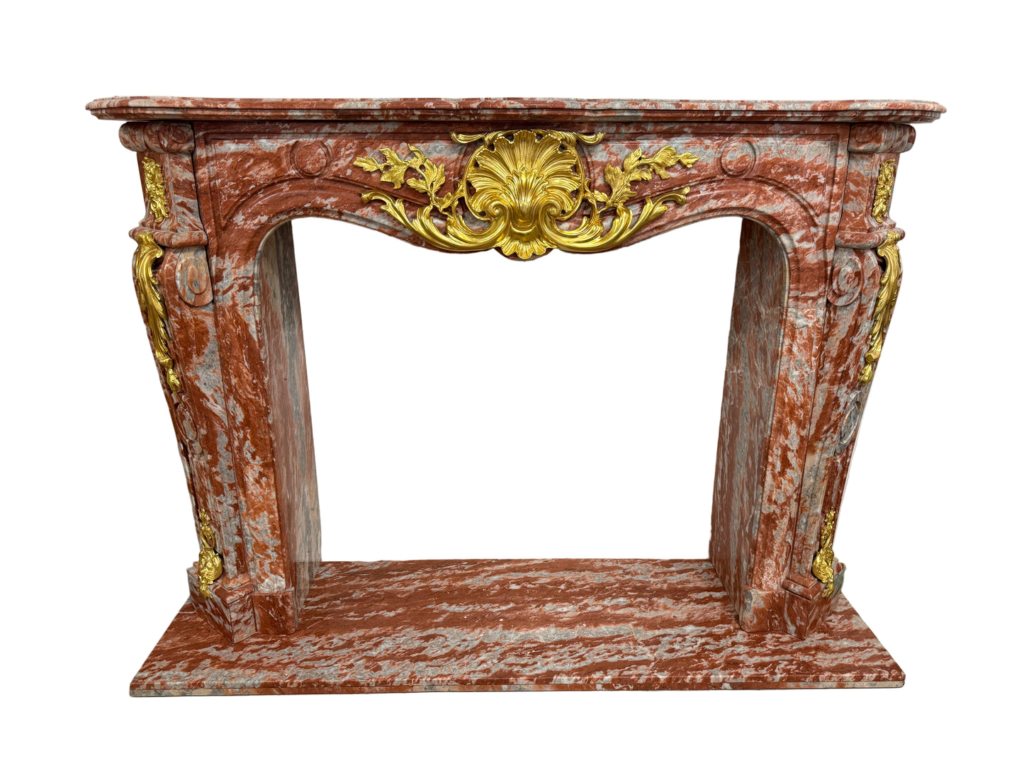 Beautiful rococo French marble fireplace