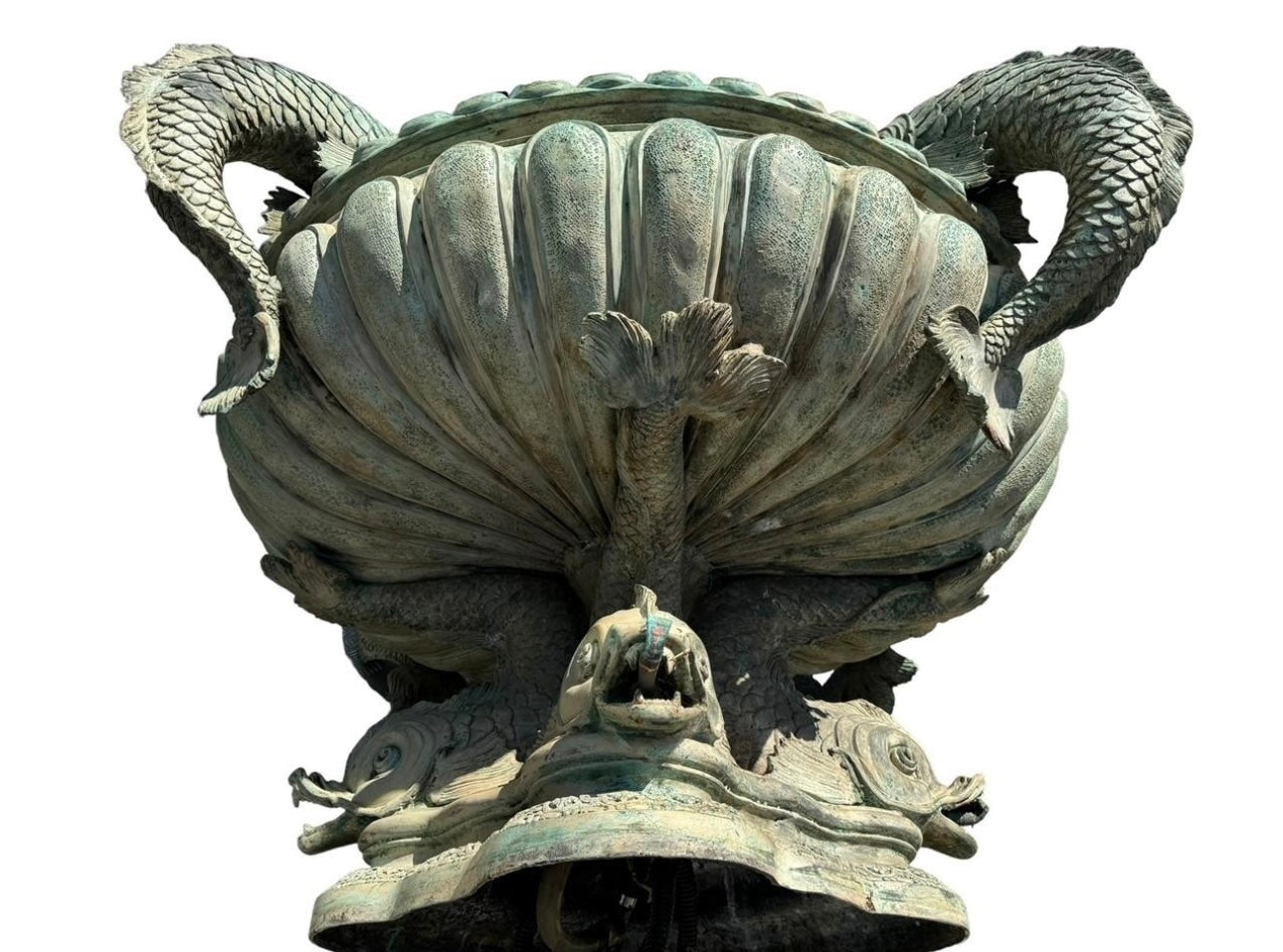 Extremely rare, Fontaine Charlemagne, rue Charlemagne, Paris, - bronze fountain 99x170cm