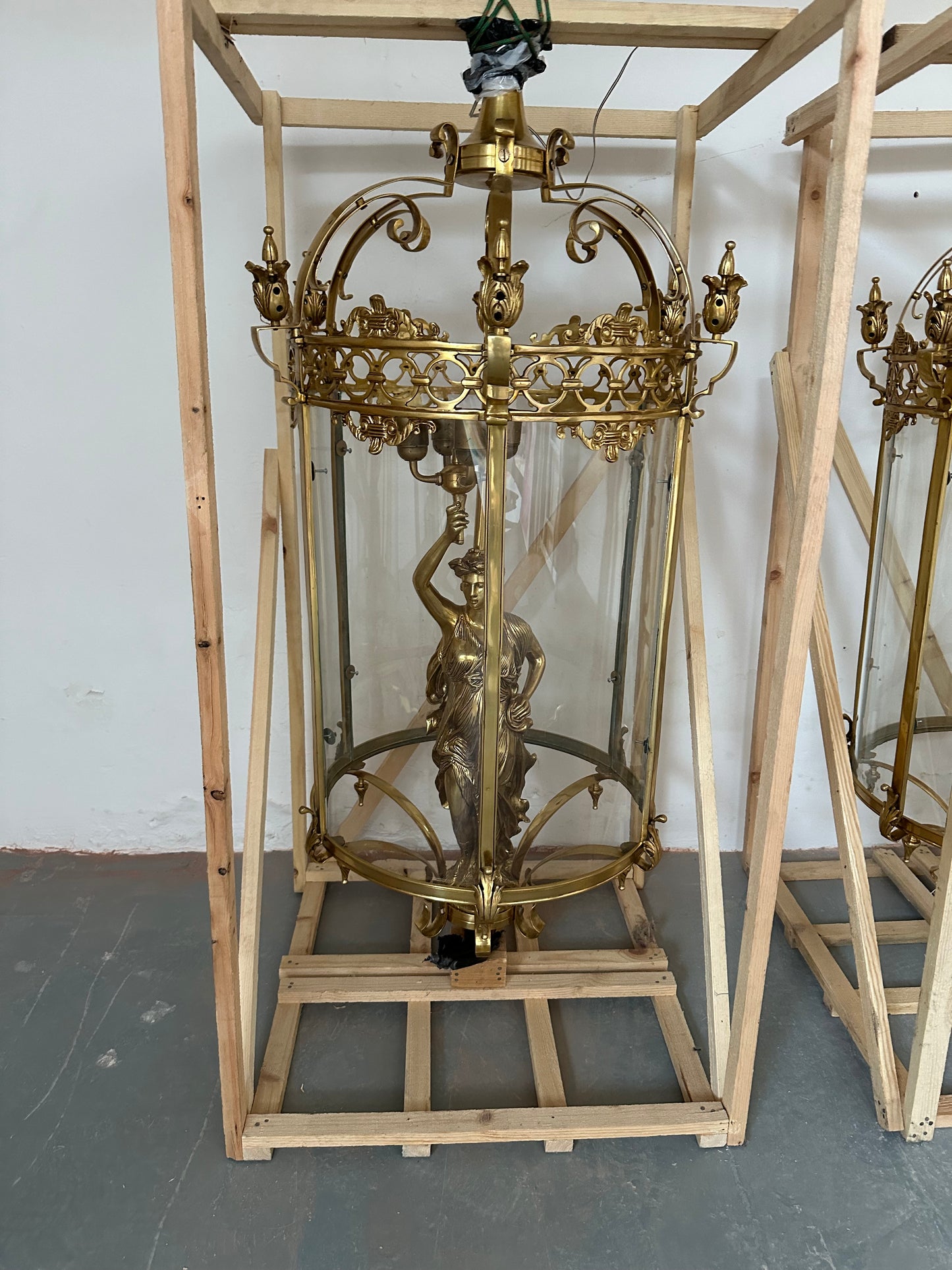 Stunning 1950’s liberty lanterns from NYC (pair available)