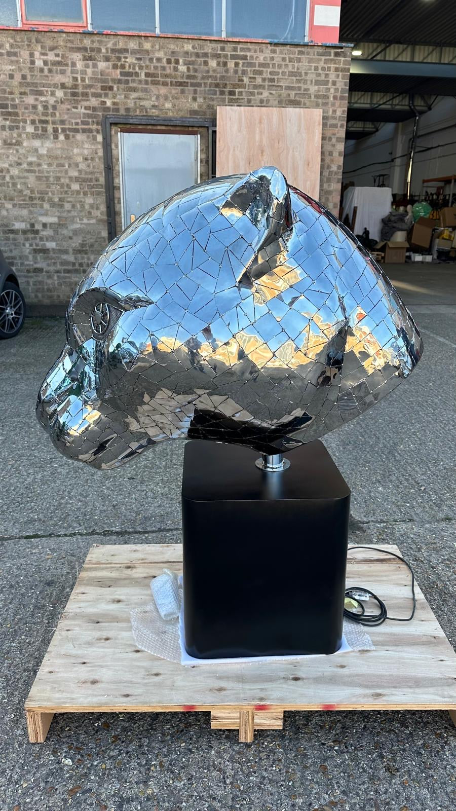 “Art Paris” one of a kind, panther head sculpture