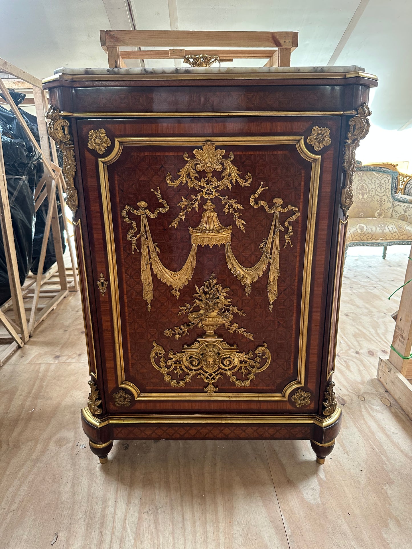 Stunning, Louis XV empire pier cabinet, (pair available)