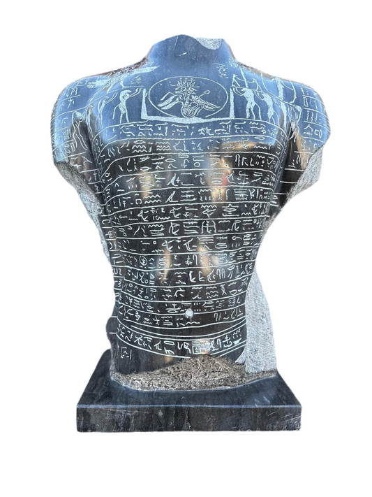 1 of a kind, black granite Egyptian torso