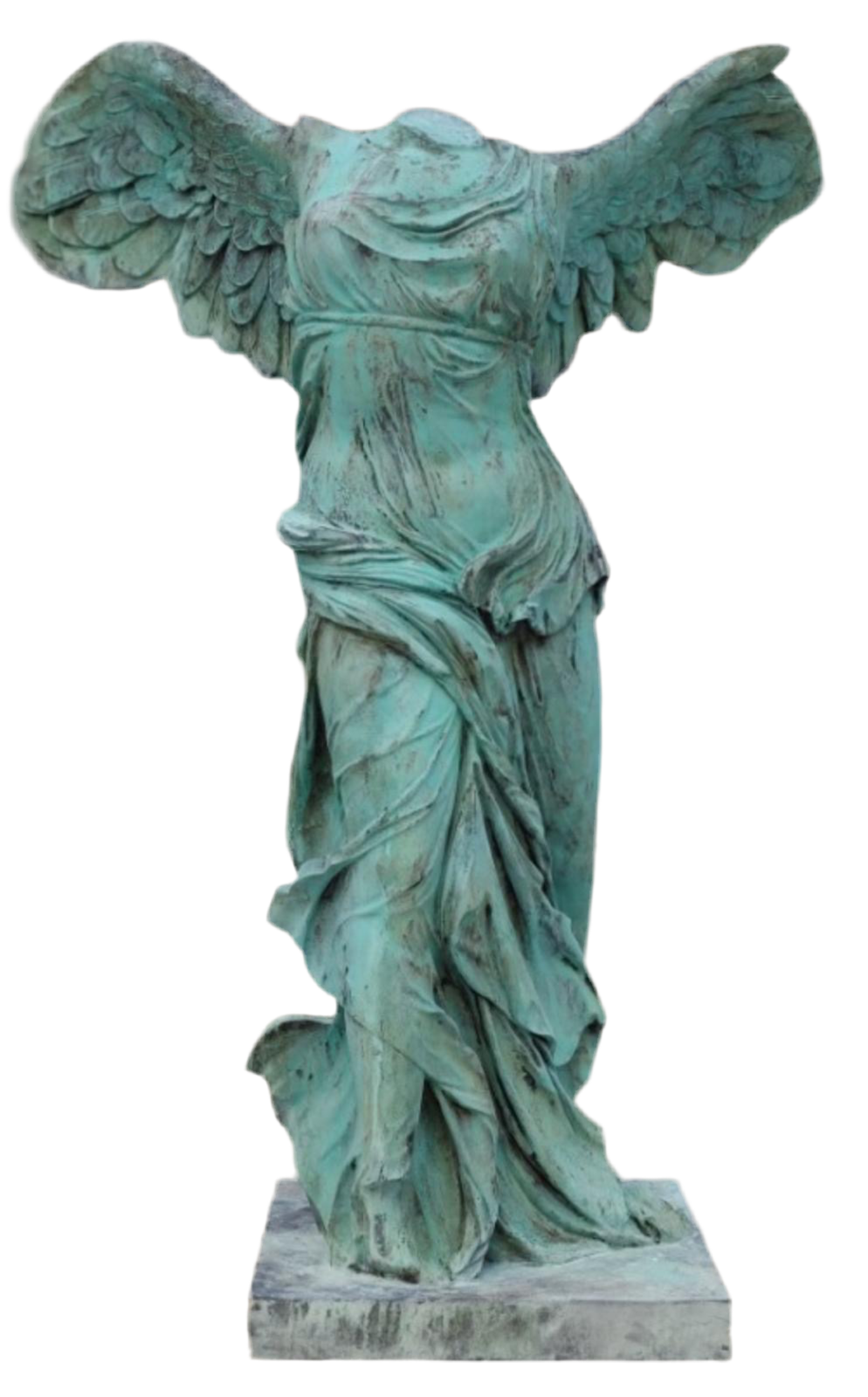 Nike of Samothrace bronze statue from Italy, extremely rare find.