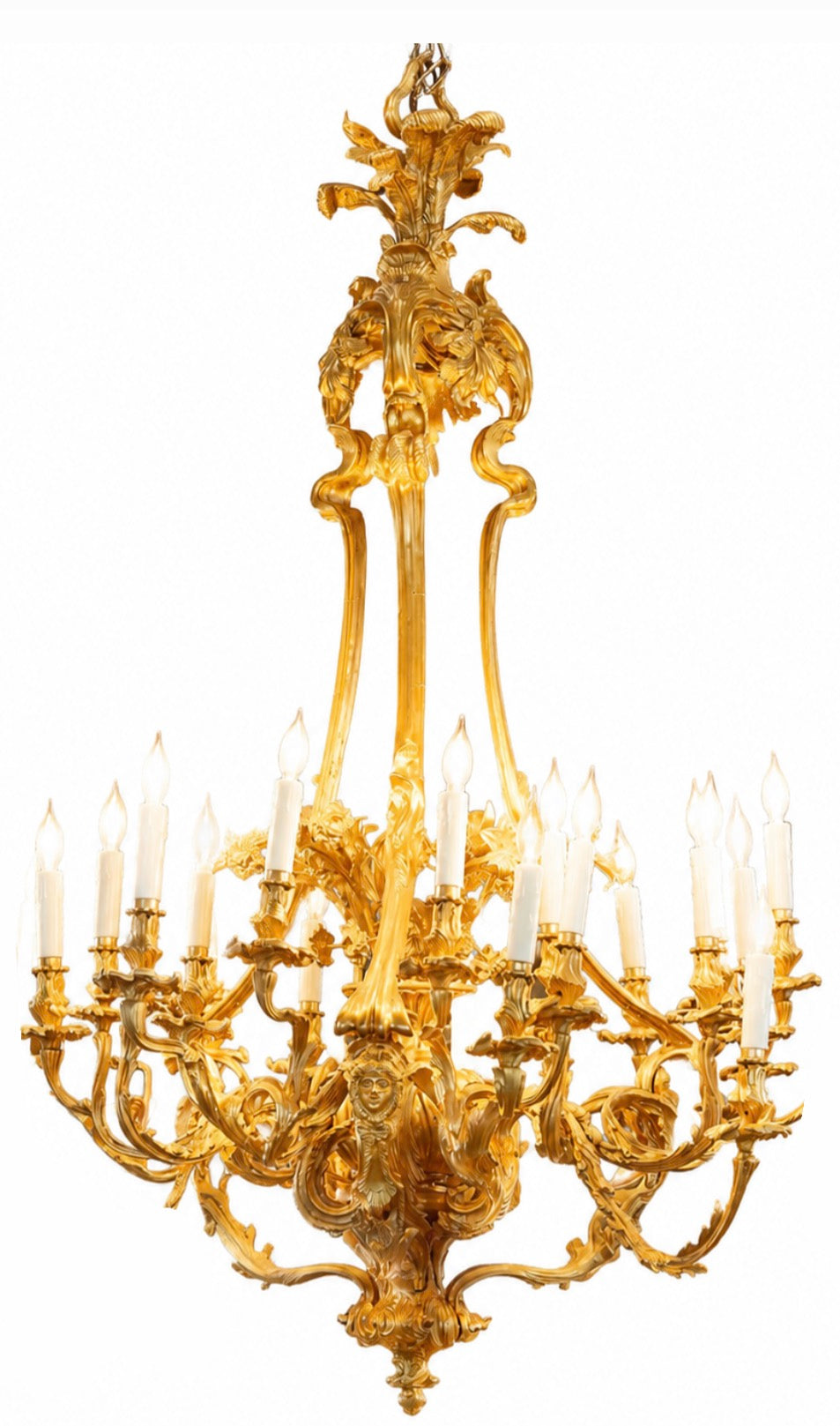 Stunning, 150x120cm French antique gilt bronze chandelier (4x available)