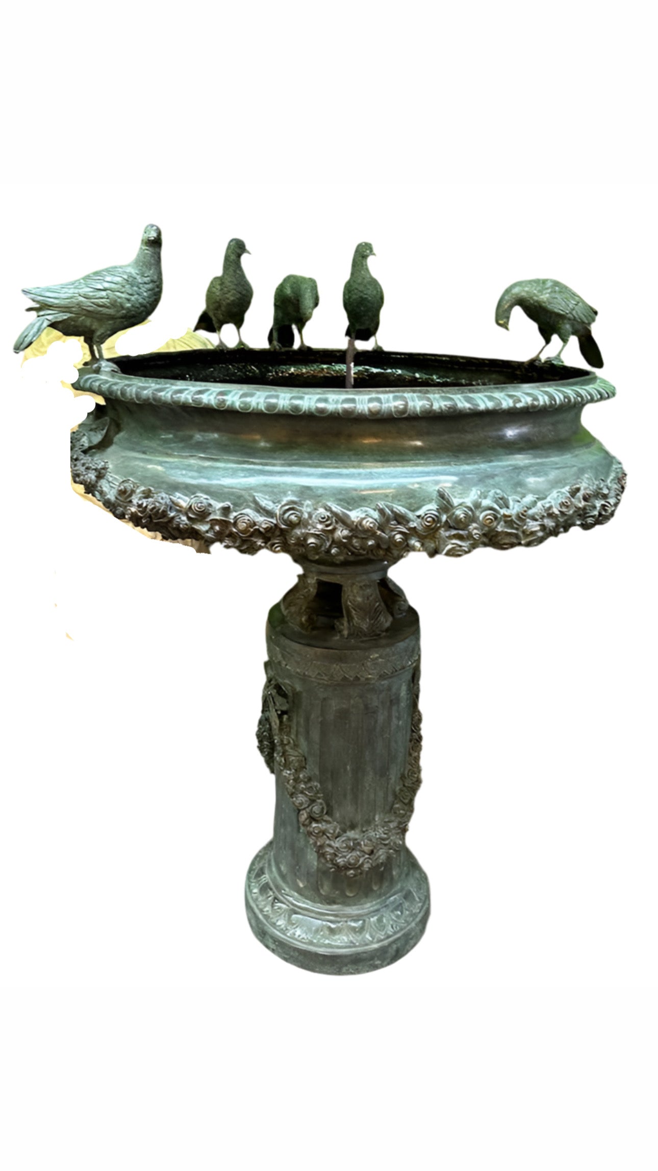 Stunning, 4ft tall, bronze French water fountain