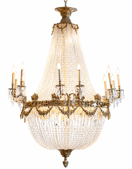 Beautiful empire chandeliers, 150x110cm, 4x available