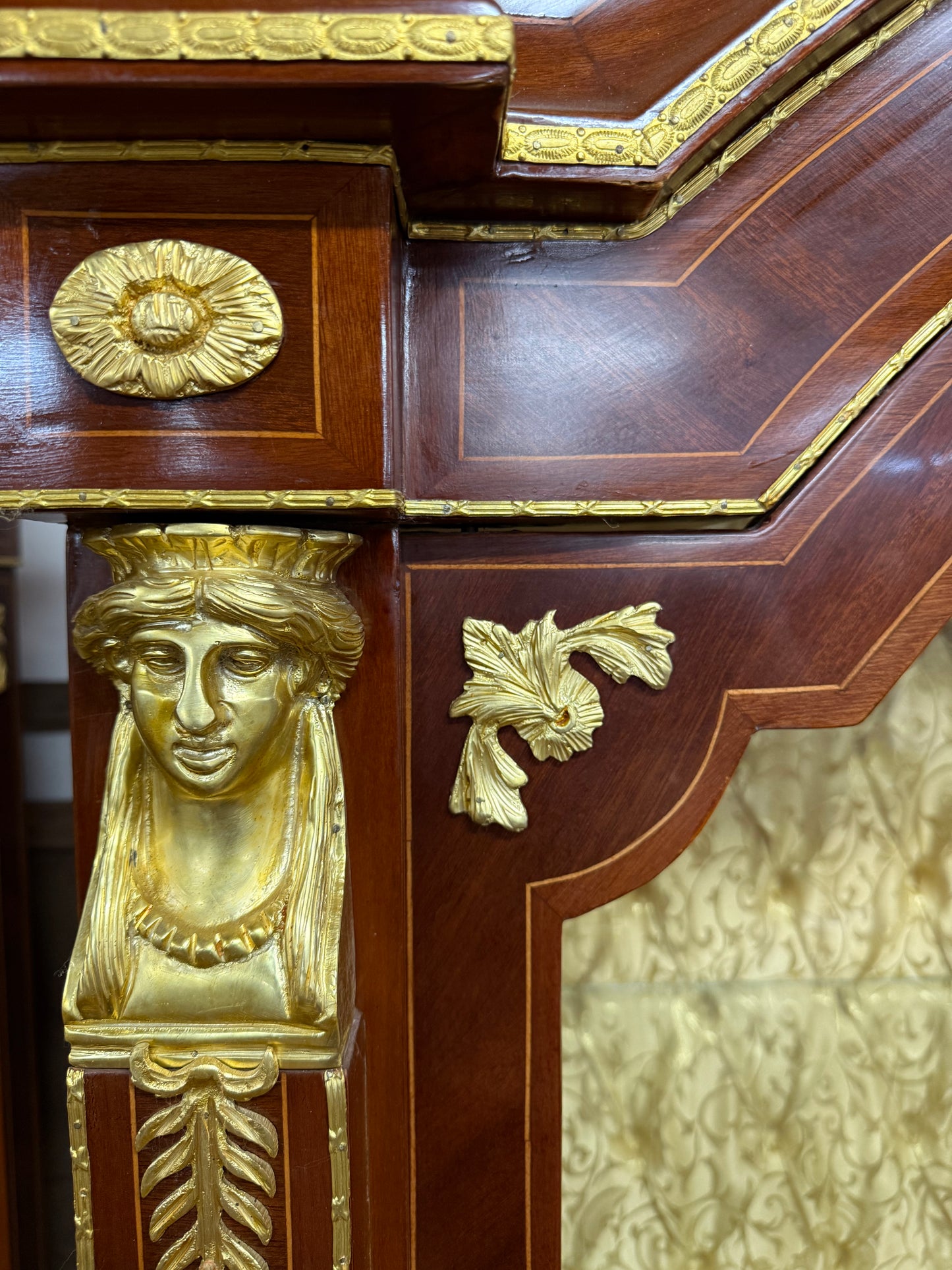 Beautiful glass fronted fren h vitrine/cupboard (pair available)
